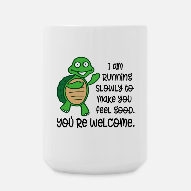 to run - Large Mug 440 ml - white