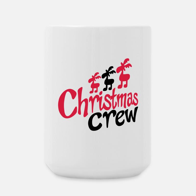 Funny moose for Christmas - Large Mug 440 ml - white