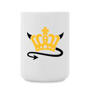 Teufel Krone - Große Tasse 440 ml - Weiß - Vorne