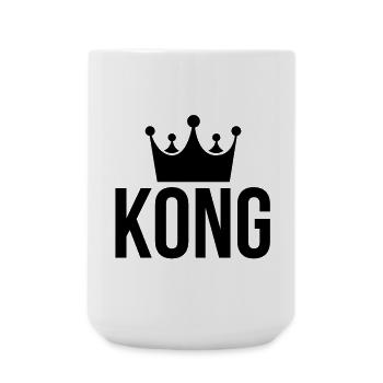king kong spiele - Große Tasse 440 ml - Weiß - Vorne