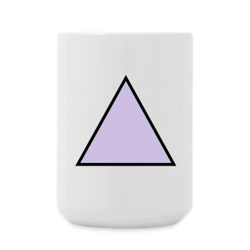 hipster triangle dreieck form - Große Tasse 440 ml - Weiß - Vorne