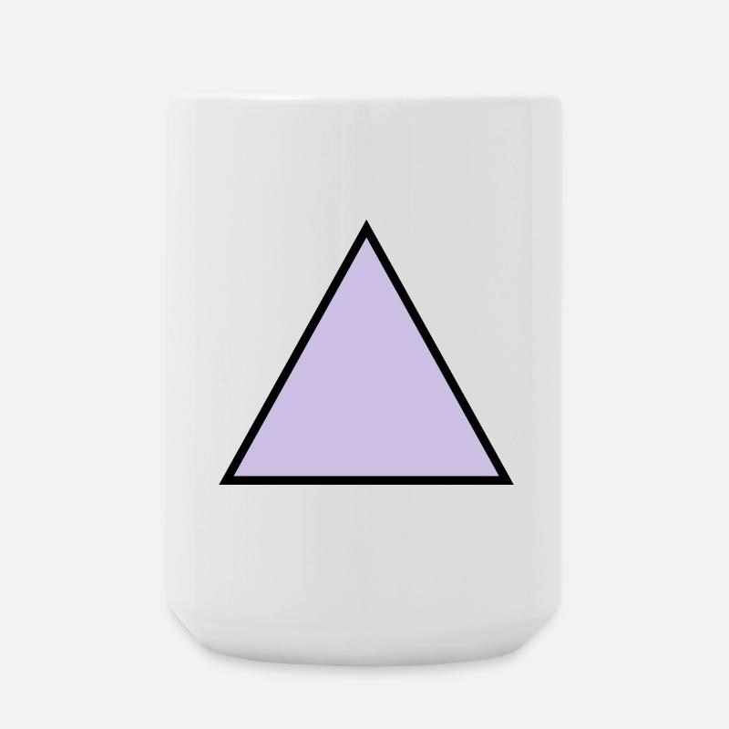 forme de triangle hippie triangle - Grande tasse 440 ml - blanc
