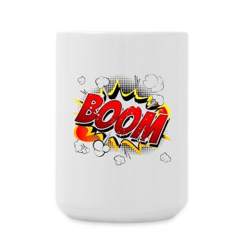 Boom Comic Graphic - Large Mug 440 ml - white - Front