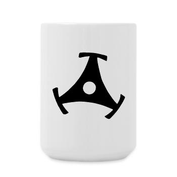 45 R.P.M. Adaptor - Grande tasse 440 ml - blanc - Devant