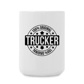 Trucker - Grande tasse 440 ml - blanc - Devant