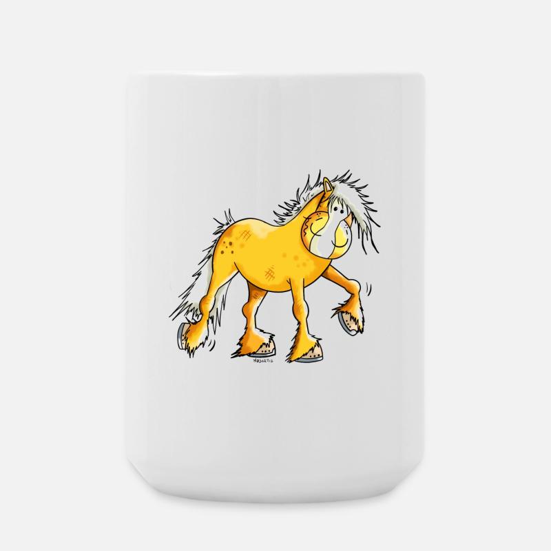 Hera der Haflinger - Große Tasse 440 ml - Weiß