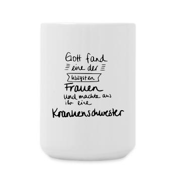 Klügste Frau - Krankenschwester - Große Tasse 440 ml - Weiß - Vorne