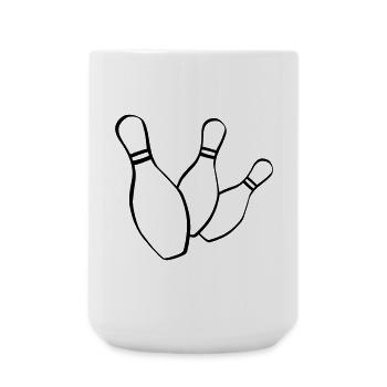 bowling kegelclub - Große Tasse 440 ml - Weiß - Vorne