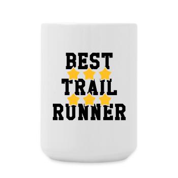Course à Pied / Running / Jogging / Coureur - Grande tasse 440 ml - blanc - Devant