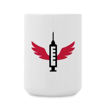 Infirmière / Infirmier / Hôpital / Médecine / - Grande tasse 440 ml - blanc - Devant