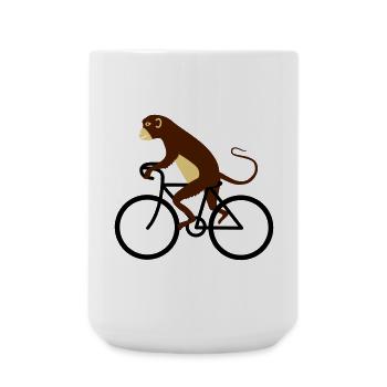 singe - Grande tasse 440 ml - blanc - Devant
