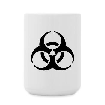 Biohazard - Biohazard symbol -Biohazard - Large Mug 440 ml - white - Front
