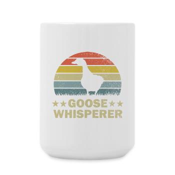 Goose geese - Large Mug 440 ml - white - Front