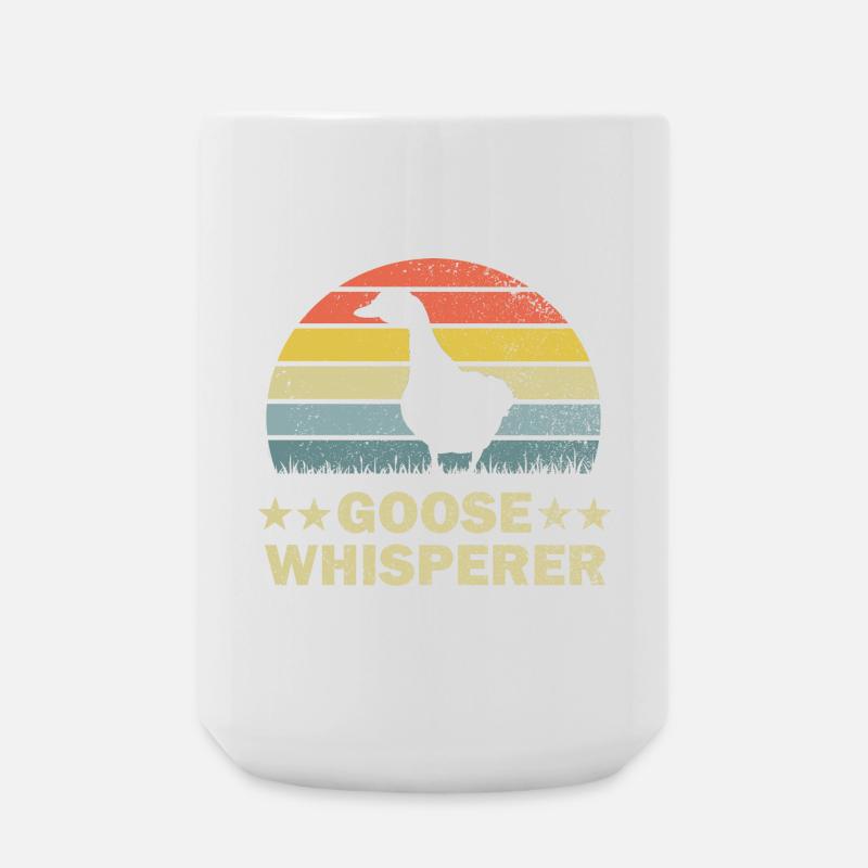 Goose geese - Large Mug 440 ml - white