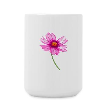 flower - Large Mug 440 ml - white - Front