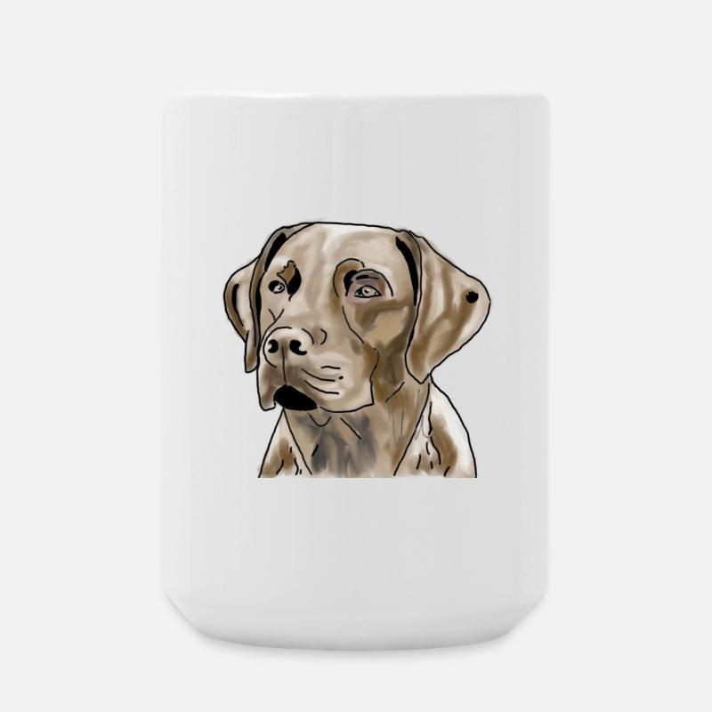 Labrador - Large Mug 440 ml - white