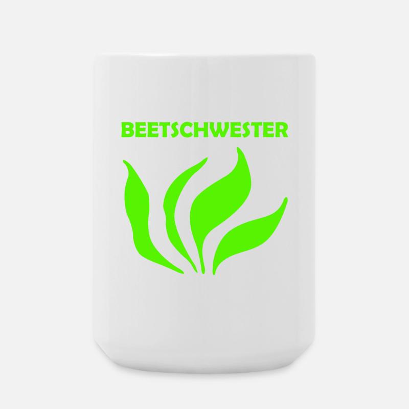 Bed sister - Large Mug 440 ml - white