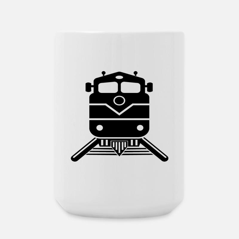 Train driver design - Large Mug 440 ml - white