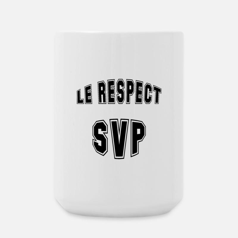 les respect - Grande tasse 440 ml - blanc