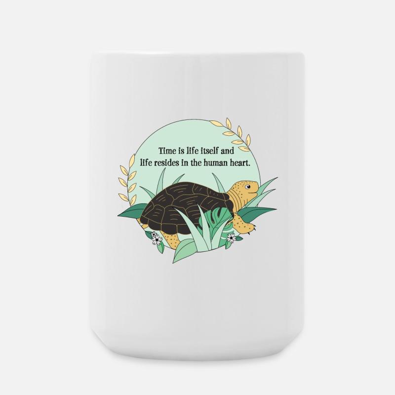 Turtle Cassiopeia - Large Mug 440 ml - white