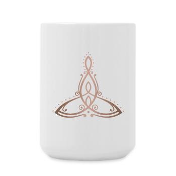 Celtic Motherhood Symbol Mother with Two Children - Large Mug 440 ml - white - Front
