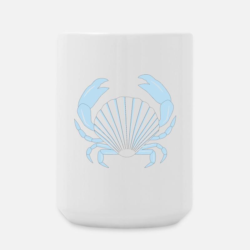 Blue Crab - Large Mug 440 ml - white