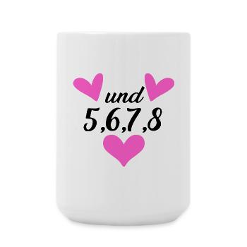 Tanzen Tanz Tanzkurs Rhythmus - Große Tasse 440 ml - Weiß - Vorne