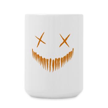 Pumpkin Grimace1 - Large Mug 440 ml - white - Front