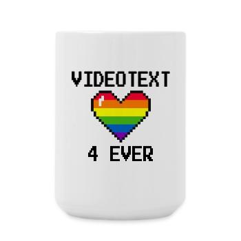 Videotext for ever - Große Tasse 440 ml - Weiß - Vorne