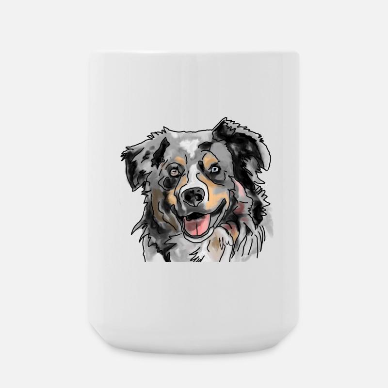 Australian Shepherd - Große Tasse 440 ml - Weiß