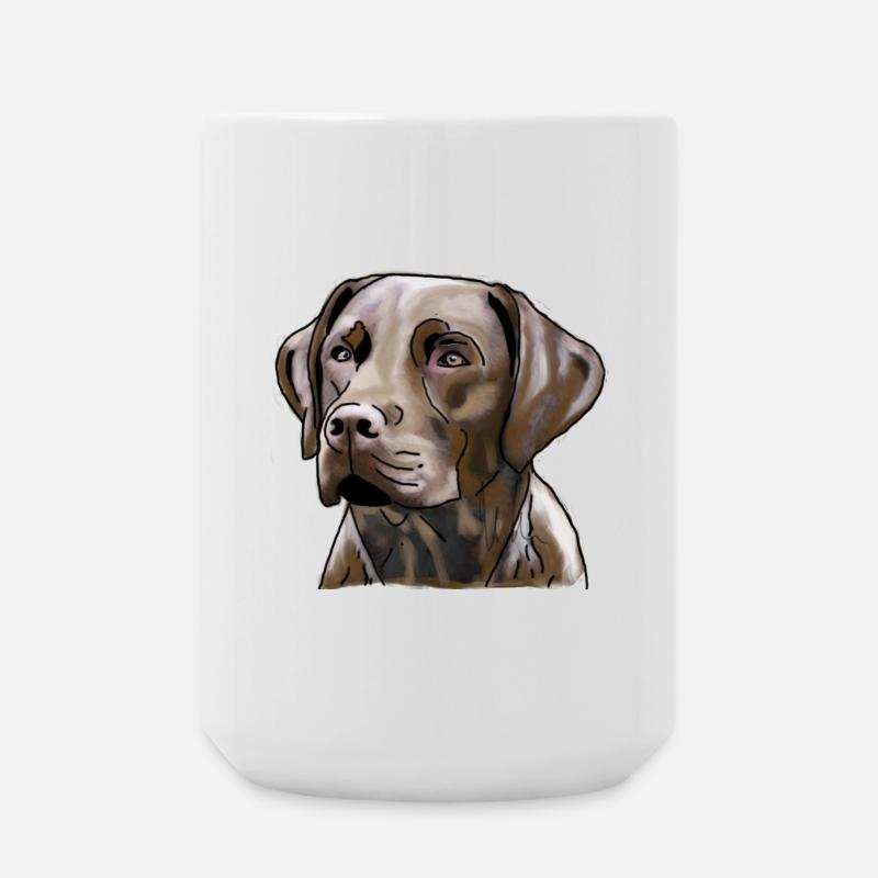 Labrador - Große Tasse 440 ml - Weiß