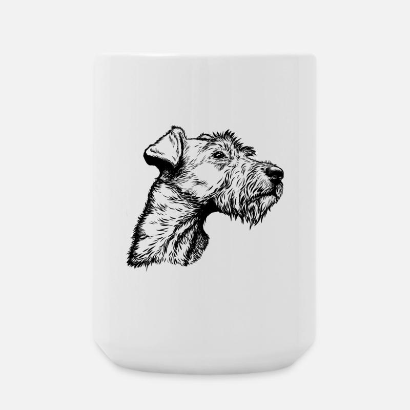 Irish Terrier Portrait - Large Mug 440 ml - white