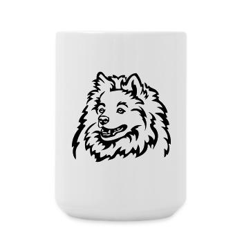 Spitz Kopf - Große Tasse 440 ml - Weiß - Vorne