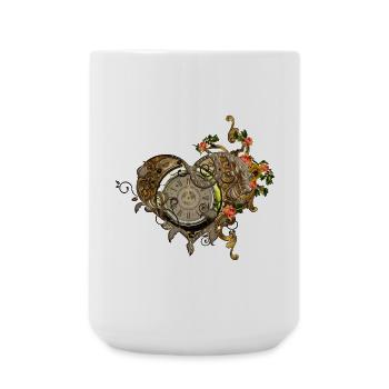 Wonderful steampunk watch - Large Mug 440 ml - white - Front
