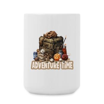 Role-playing, Adventure time, Fantasy gear - Large Mug 440 ml - white - Front