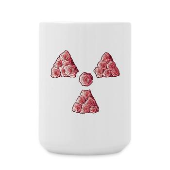 Radioaktive Kleerose, Manip, Radioradiologie - Große Tasse 440 ml - Weiß - Vorne