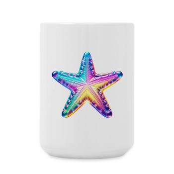 Seestern - Große Tasse 440 ml - Weiß - Vorne