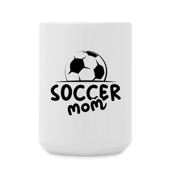 soccer mom Fußball Ball Symbol Mannschaft Team - Große Tasse 440 ml - Weiß - Vorne