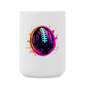 Ballon de football américain Steamwave - Grande tasse 440 ml - blanc - Devant