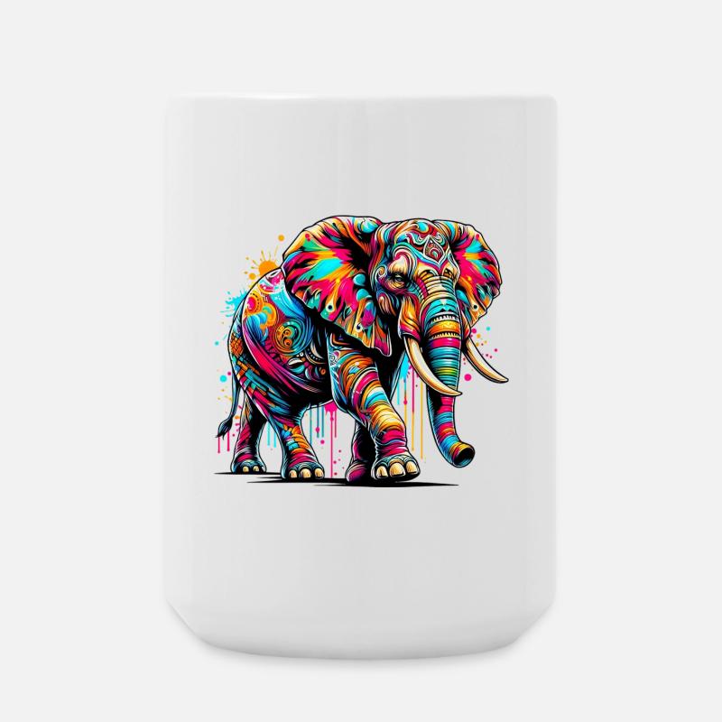 Elephant - Large Mug 440 ml - white