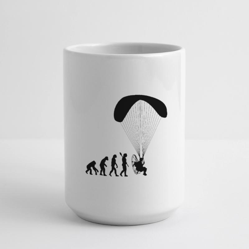Paramotoring Human Evolution Funny Large Mug 440 ml