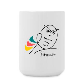 HOLIDAY. HAPPY HOLIDAYS. MISTRESS. MASTER. TEACHER - Large Mug 440 ml - white - Front