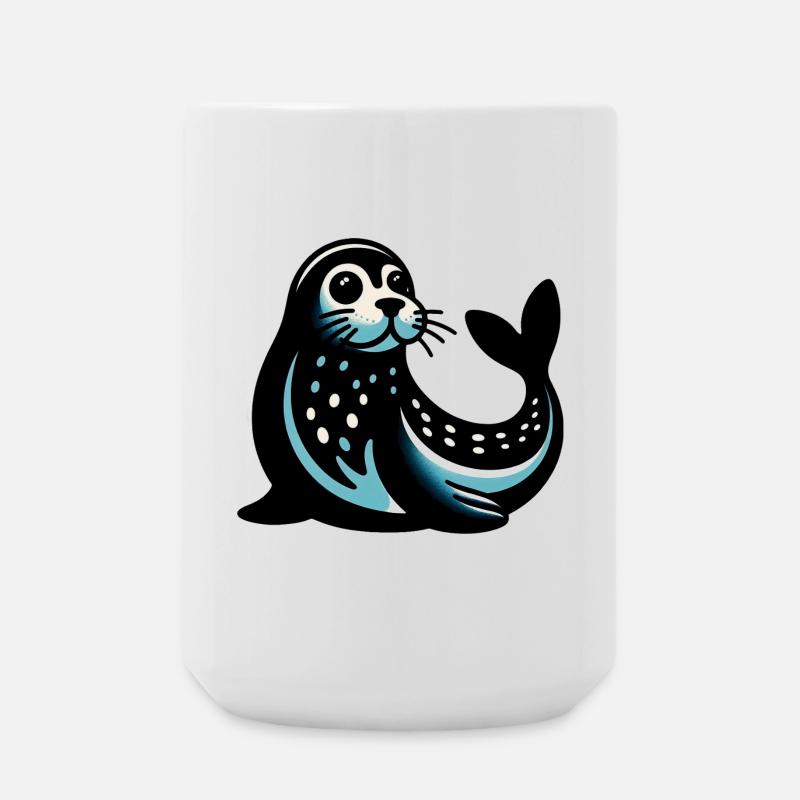 Siegel - Große Tasse 440 ml - Weiß