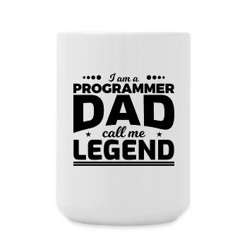 Programmierer Vater nenn mich Legende - Große Tasse 440 ml - Weiß - Vorne