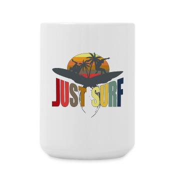 surf - Large Mug 440 ml - white - Front