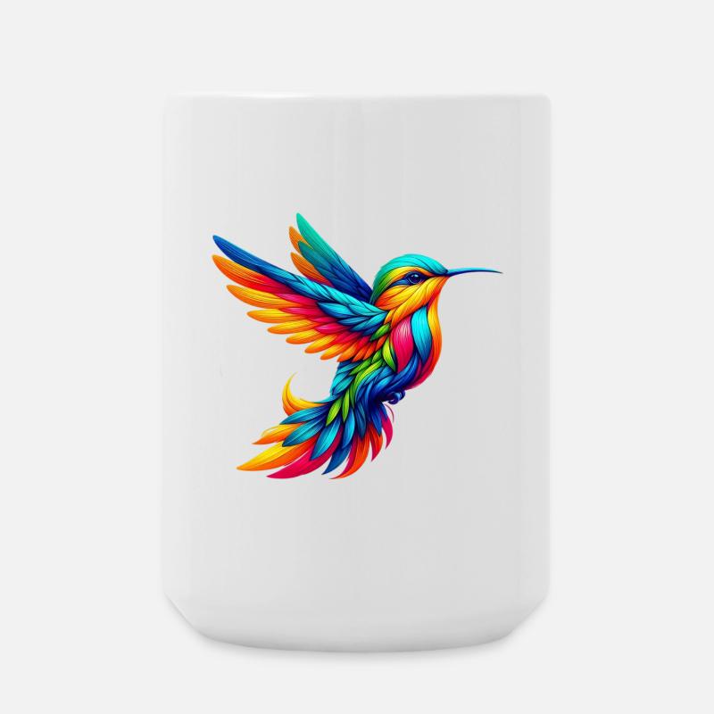 Kolibri - Große Tasse 440 ml - Weiß