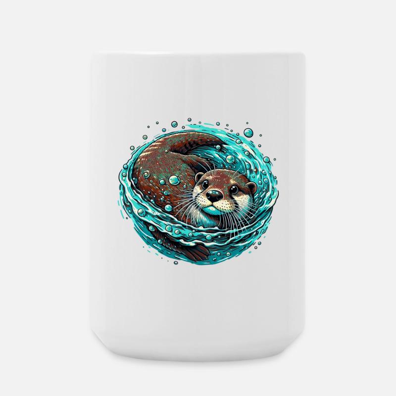 Otter - Große Tasse 440 ml - Weiß