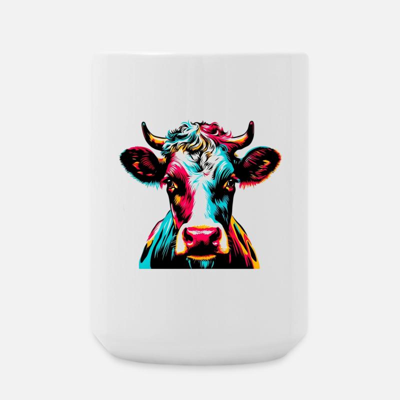 Kuh - Große Tasse 440 ml - Weiß