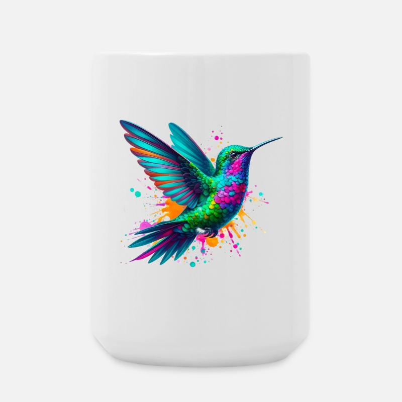 Kolibri - Große Tasse 440 ml - Weiß