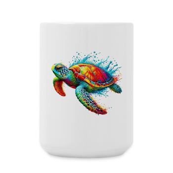 Turtle - Large Mug 440 ml - white - Front